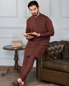 Man's Wash and wear Plain suit-1 Pc masterpiece Eid new look