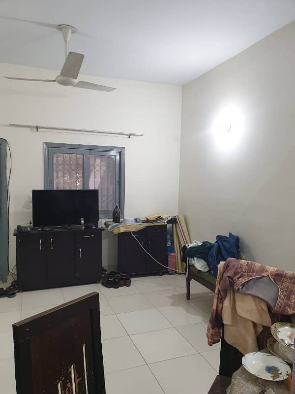 two bed dd 1st floor with roof portion available for rent in johar 15