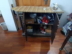 wooden iron table/ iron stand with shoe racks