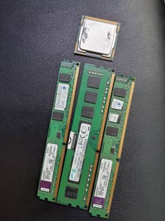 12 GB DDR3 RAM + Core i5 1st Gen & Heat Sink