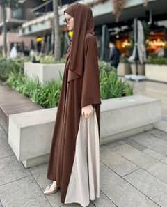 Stylish Brown Georgette classic abaya 1 pcs