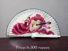 Wooden Hand-painted fan - Chinese - Japanese - Spanish Folding Handfan