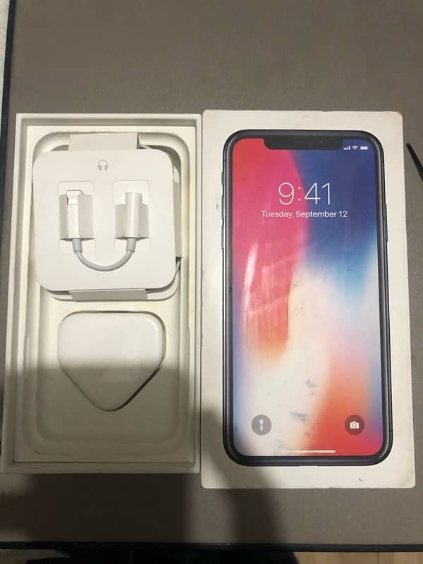 complete box iphone x pta approved 3