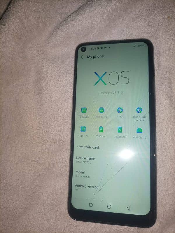 infinix Note 7 6. RAM 128. GP all okay PTA proof 2