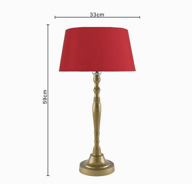 Red Shade Beautiful lamp 4