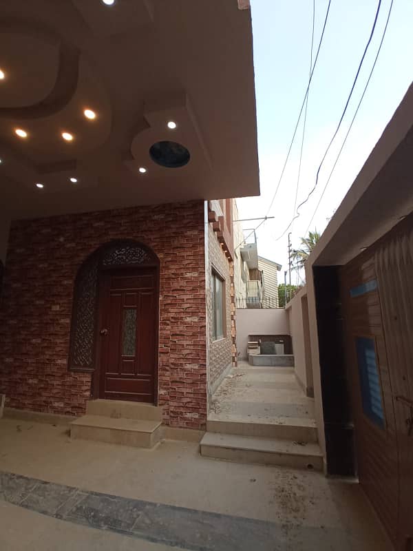 SECTOR 11/A BRAND NEW GROUND PLUS ONE HOUSE WEST OPEN, CAR PARKING PLACE AVAILABLE, BORING AVAILABLE, LOAD SHEDDING FREE AREA NORTH KARACHI 9