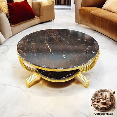 MS Center Table Coffee Table New Arrival, Round Shape, Elegant Design