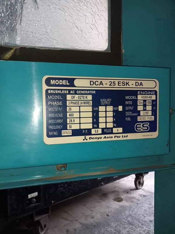 20kva Denyo 25ES original 4