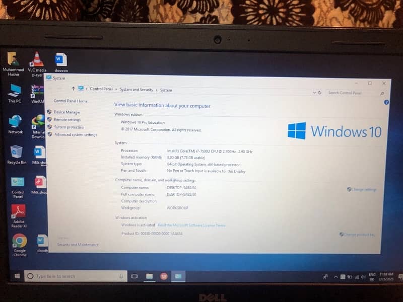 Urgent sale One hand Use core i7 7th generation 2