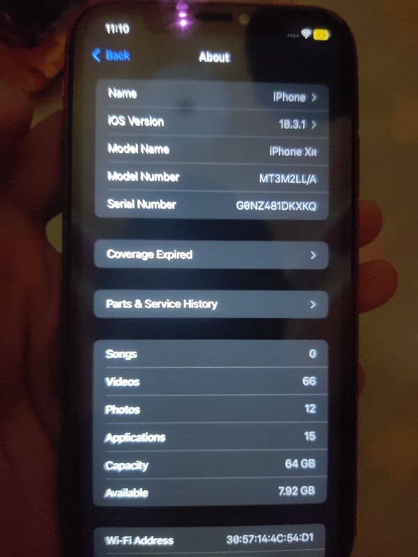 Iphone XR 64gb condition 10/9 5