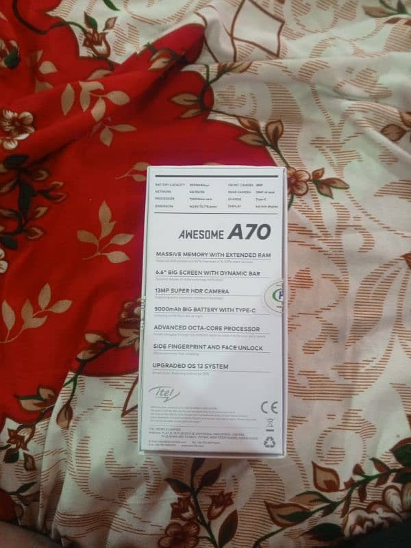 Itel A70 12/128gb (4+8) contact on 03143161144 whatsapp. 2