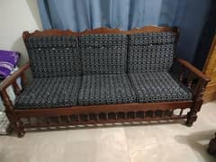 wooden sofa set 5 seater 3+1+1 elegant