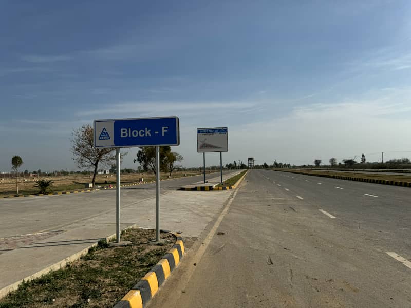 Possession Block On 150ft Road 5 Marla F Block Plot For Sale In Jinnah Sector LDA City Lahore 20