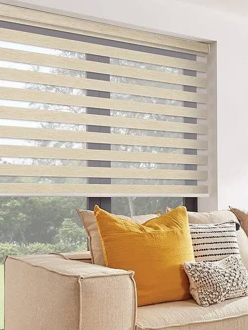 Blinds - Office Blinds - Roller Zebra Blind - Window Wooden Blinds 5