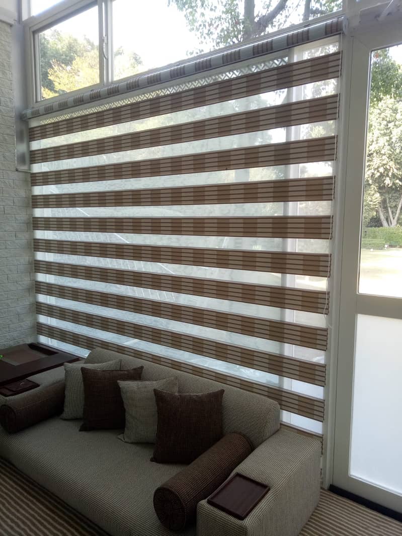 Blinds - Office Blinds - Roller Zebra Blind - Window Wooden Blinds 15