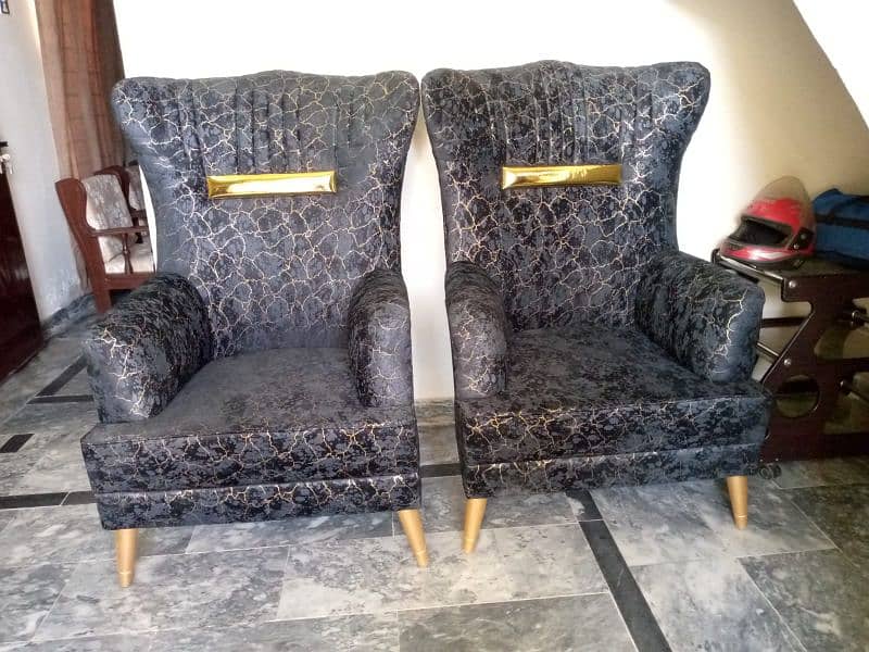 High back sofa set 1