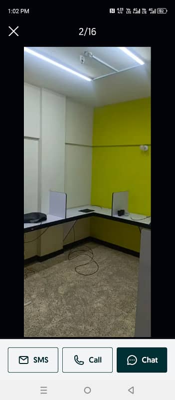 50000. rent commercial 2 bed dd office 3 floor near Al Mustafa main road project iftikhar estate 10