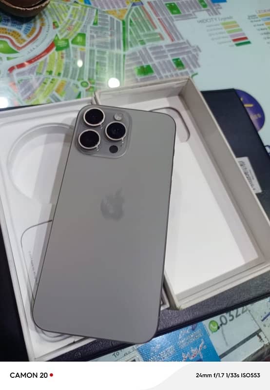 I phone 15 pro max JV  10/10 condition with Box 0323.4432274 0