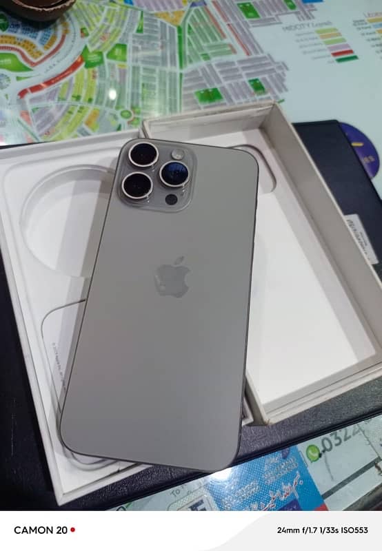 I phone 15 pro max JV  10/10 condition with Box 0323.4432274 3