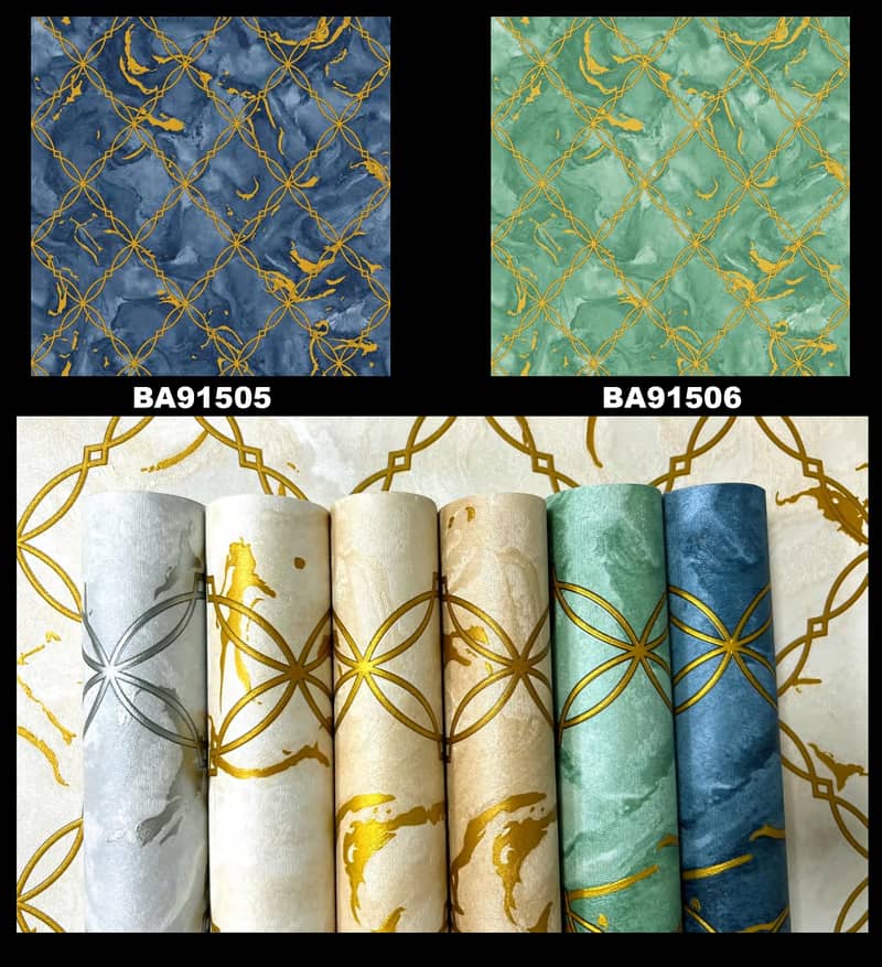 pvc wall panel. Wallpaper sheet. vinyl & wood flooring. ceiling. grass 1
