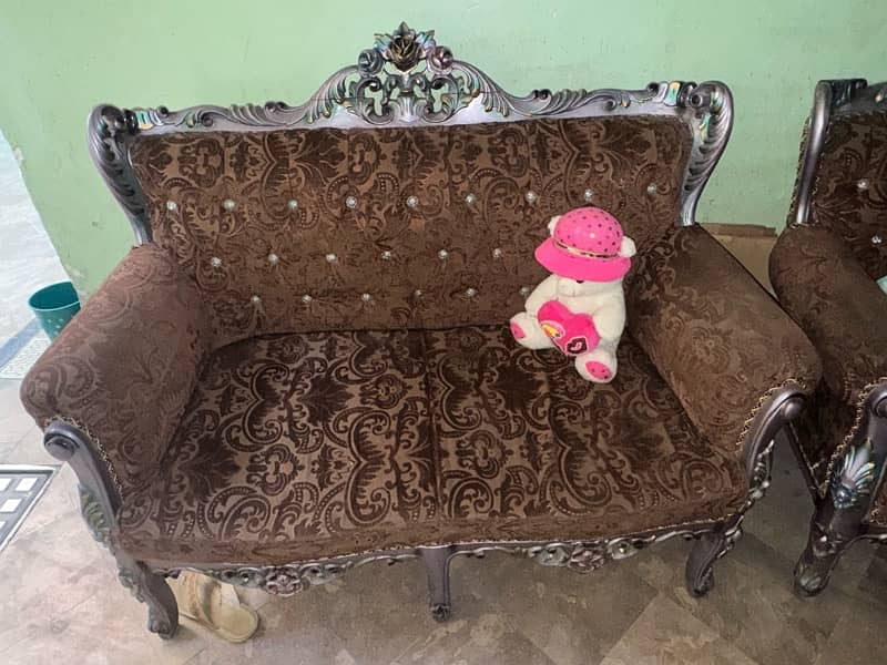 5 seater sofa set new condition 1