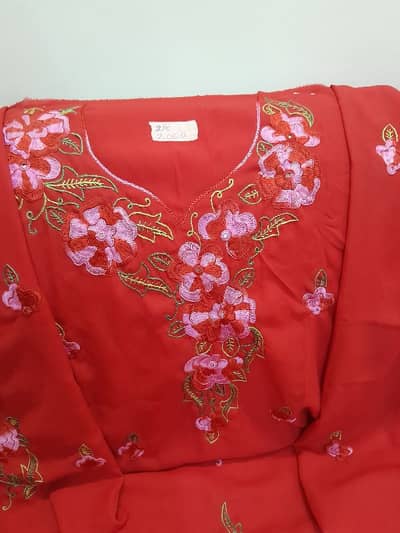 Mirror and thread hand embroidery work