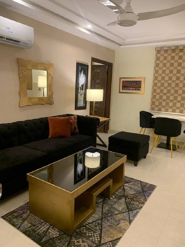 1 Bed Fully Furnished Apartment For Rent In Sector C LDA Approved Nearby School and Mosque , ATM and commercial Market 16