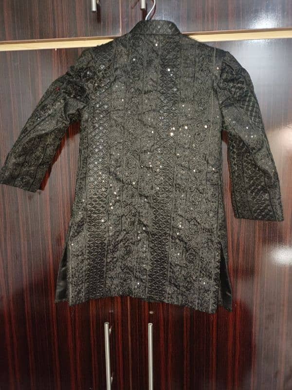 black sherwani 1 time used 1