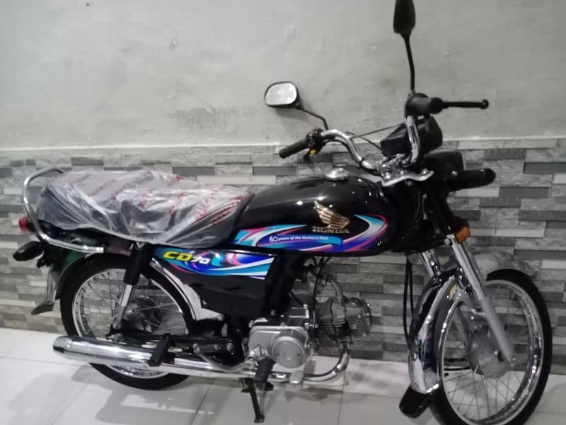 Honda CD 70 2024 model Applied for registration. Brand New bike 0