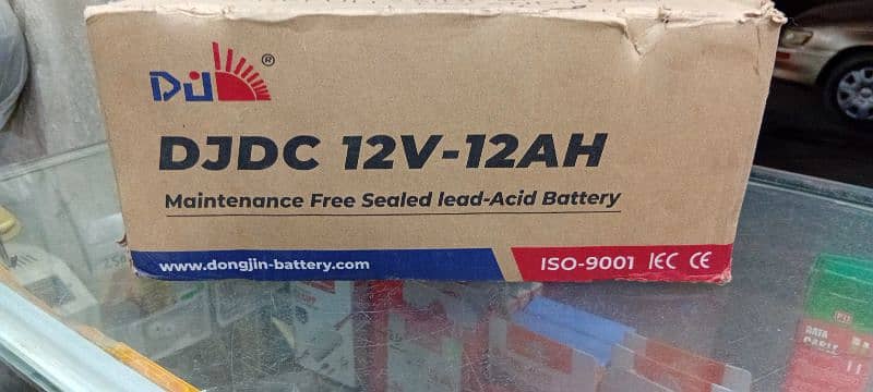 DONG JIN BATTERY DJ 12V12AH. 4 BATTERY 4