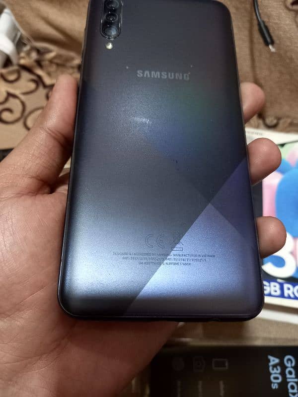 Samsung a30s 4gb 128gb with imei match box and charger pta approved 9