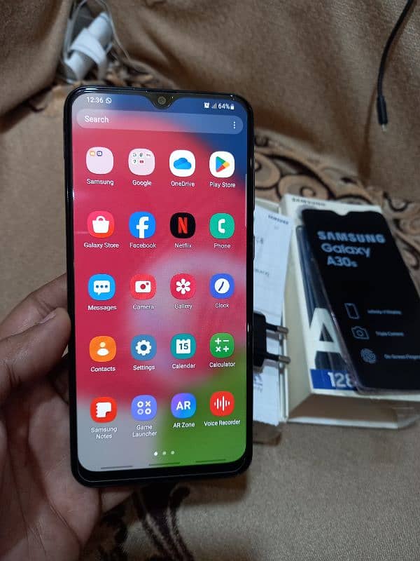 Samsung a30s 4gb 128gb with imei match box and charger pta approved 13