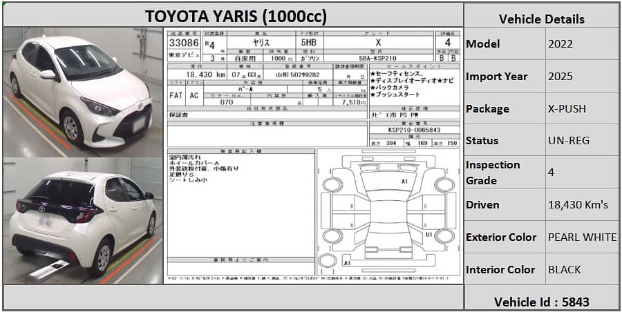 Toyota Yaris 2022 X-Push Start 0