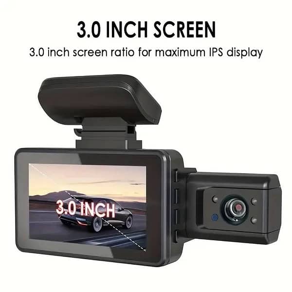 Dual Lens Dash Cam, Front And Inside, Loop Recording, Night Vision 5