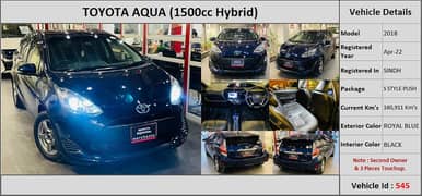 TOYOTA AQUA 2018 HYBRID