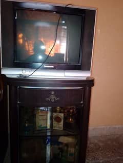 panasonic imported Tv + Tv Trolley