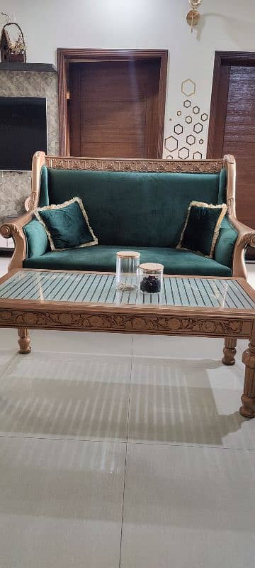 *CHINYOTI SOFA + SIDE TABLE & CONSOLE 2