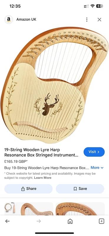 Cega Lyre Harp 9