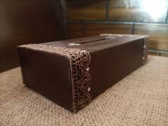 wooden tissue box