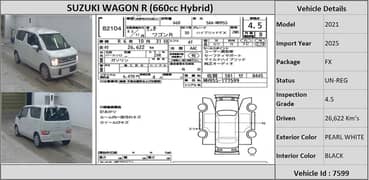 Suzuki Wagon R 2021 FX-Push Start