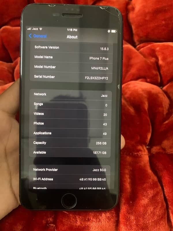 iphone 7 plus 256 GB 4