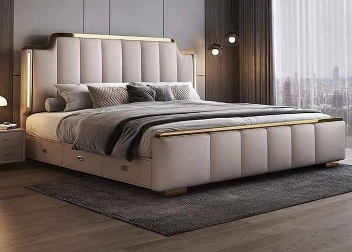 Bed/Double bed/single bed/king size bed/wooden bed/polish bed/Furnitur 1