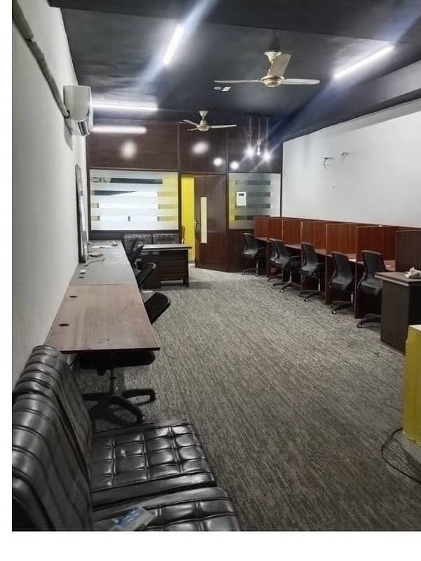 Fully furnish office Area 600 Square Feet Office Available For Rent Real Pictures In Main Boulevard Road Gulberg 3 Lahore 4