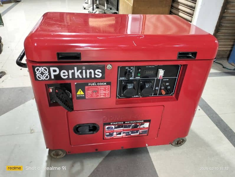 PARKINS Cummins 10kva sound prouf canopy generatoru 0