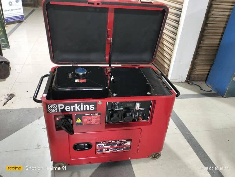 PARKINS Cummins 10kva sound prouf canopy generatoru 9