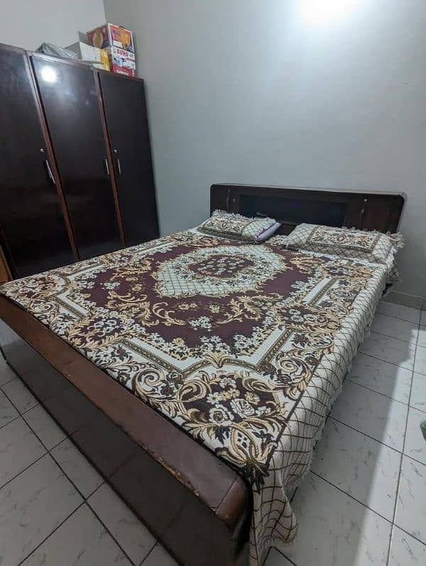 King size bed with Mattress 1