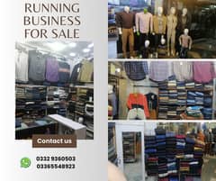 Gents Garments shop for sale/running business/Clothing/Shop/Business