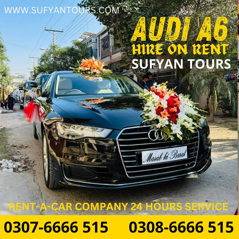 RENT A CAR Audi A6 | Limo | V8 Land Cruise | Car Rental Wedding Car 0