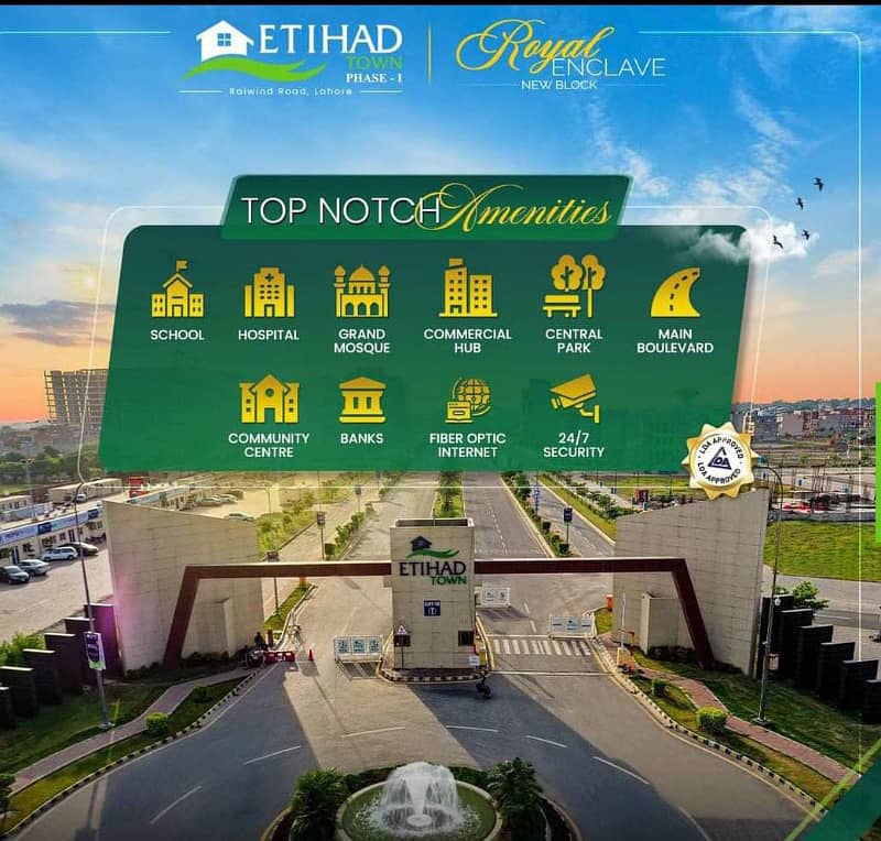 5 MARLA PLOT FOR SALE IN ETIHAD TOWN PHASE 1 LAHORE. 1