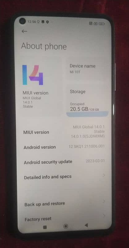 Mi 10t 8gb 128gb  PTA Approved With box  and charger 7